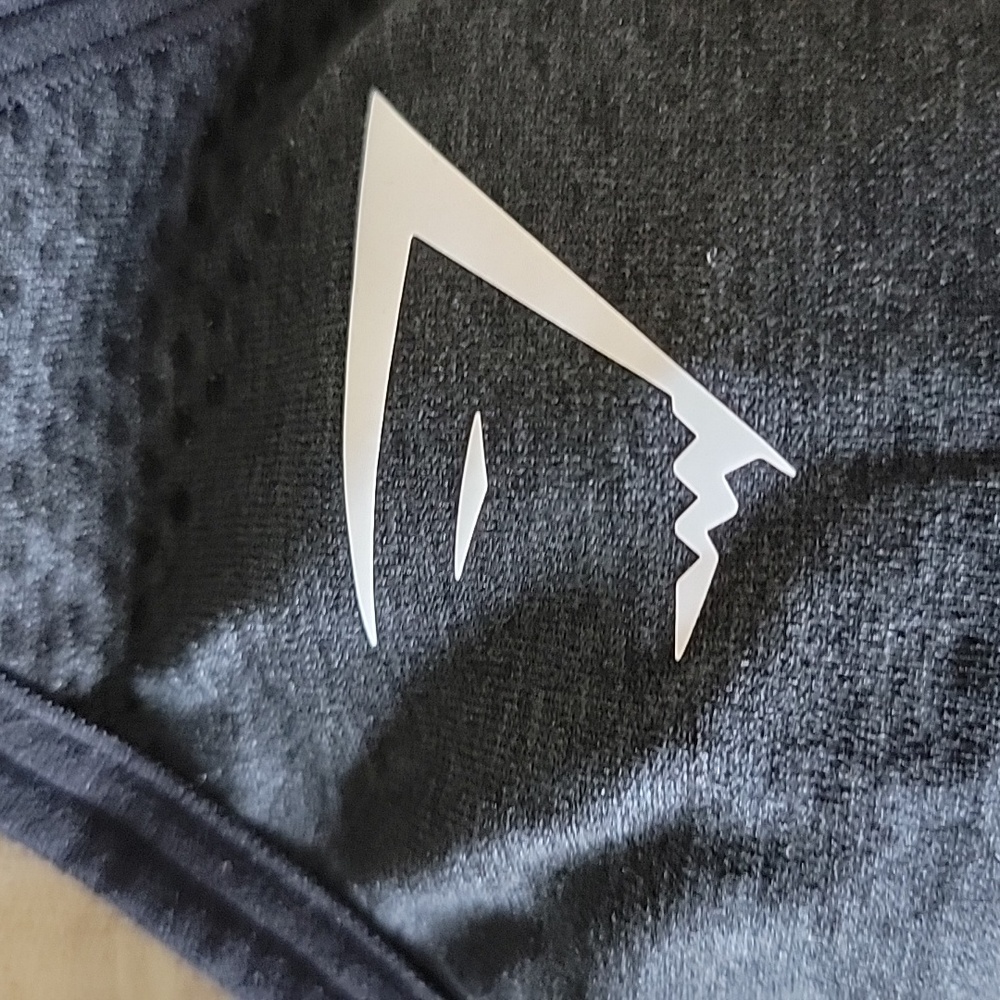 Gymshark Convertible Sports Bra Black Small S Gym Workout Athletic Athleisure - Picture 5 of 5
